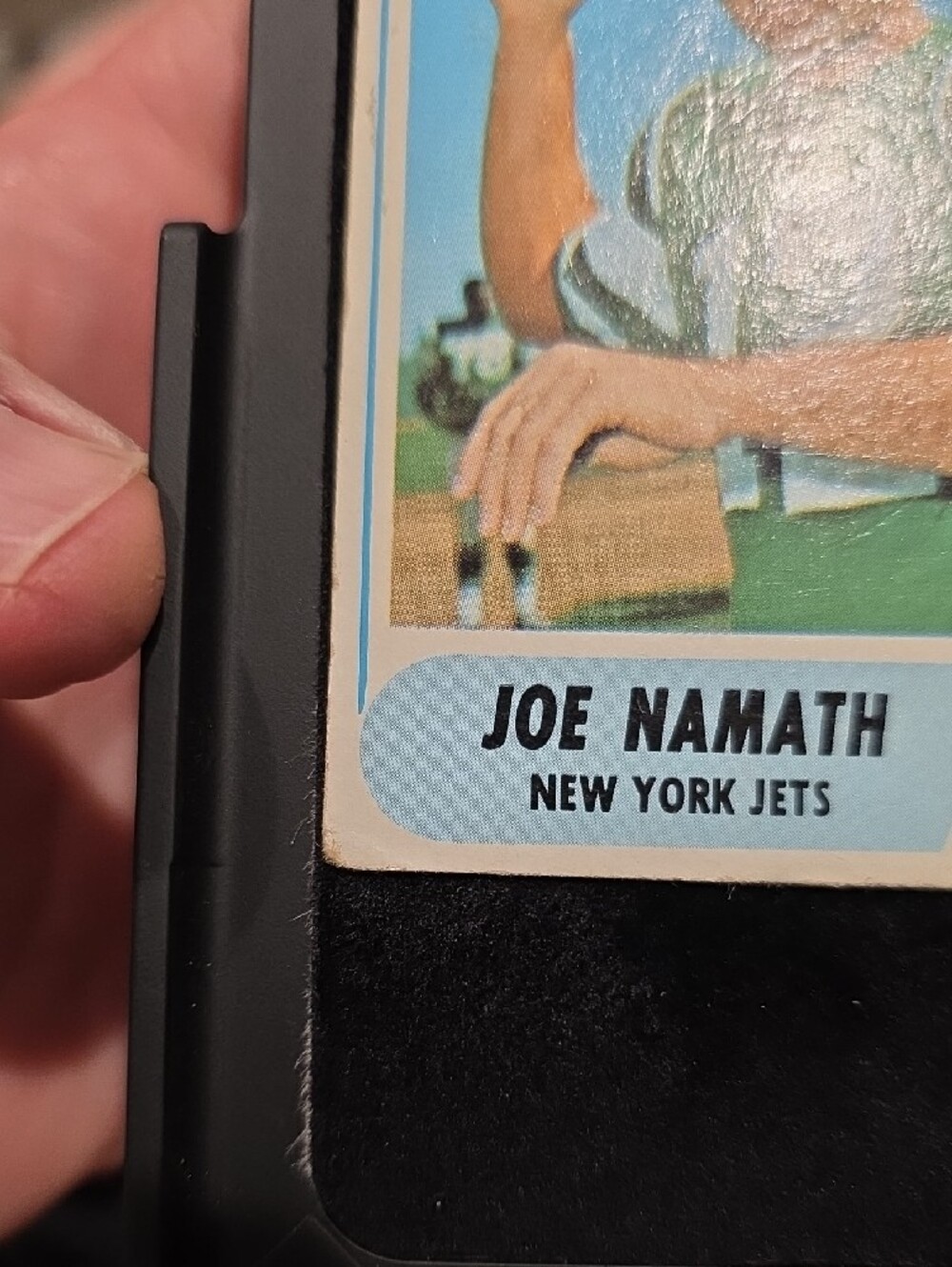 1968 Joe Namath Topps New York Jets Football Card Fair Condition - Picture 2 of 6